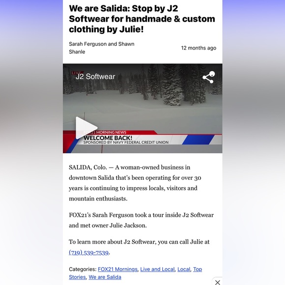 Handmade soft shell jacket from J2 in Colorado NWOT - Picture 10 of 10